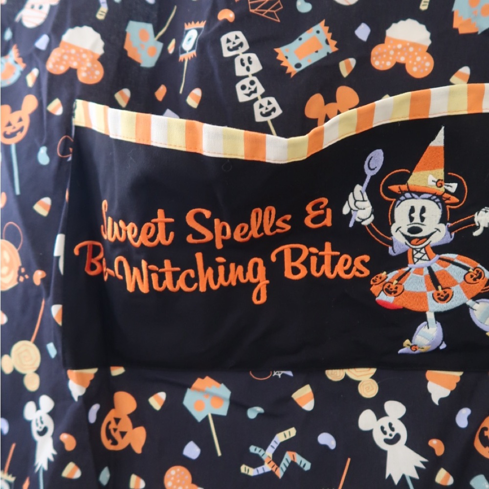 Disney Halloween-Themed Apron: Sweet Spells & Be-Witching Bites